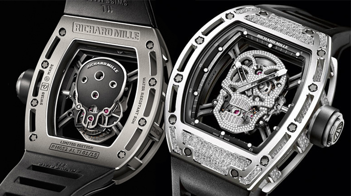 Replica Richard Mille RM 052 Tourbillon Skull WG Watch